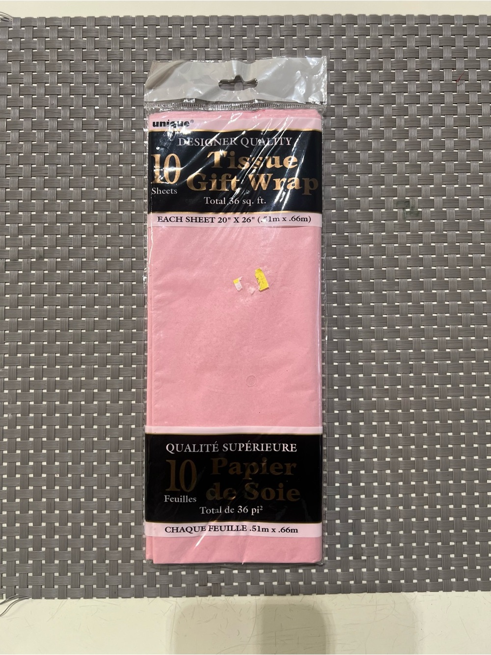 Nique Light Pink Tissue Paper Gift Wrap - Pack of 10